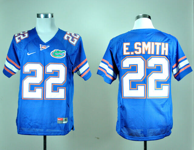 Florida Gators #22 Emmitt Smith Jersey College Football Blue