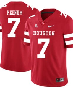Houston Cougars #7 Case Keenum College Football Jersey Red