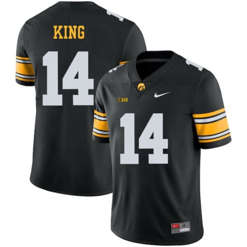 Iowa Hawkeyes #14 Desmond King Jersey NCAA College Football Black