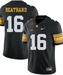 Iowa Hawkeyes #16 CJ Beathard Black Jersey NCAA College Football