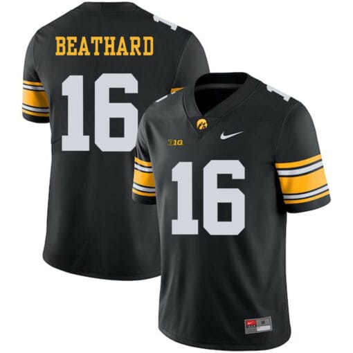 Iowa Hawkeyes #16 CJ Beathard Black Jersey NCAA College Football