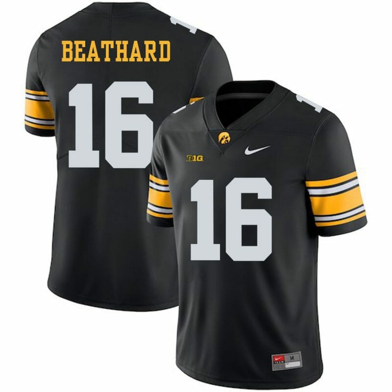 Iowa Hawkeyes #16 CJ Beathard Black Jersey NCAA College Football