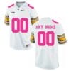 Iowa Hawkeyes Custom Name and Number NCAA Football Jersey Pink White