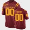 Custom Iowa State Jersey Name and Number Cardinal College Football Replica
