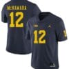 Michigan Wolverines #12 Cade McNamara Jersey Navy College Football