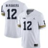 Michigan Wolverines #12 Cade McNamara Jersey White College Football