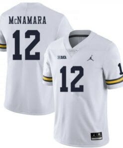 Michigan Wolverines #12 Cade McNamara Jersey White College Football