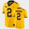 Michigan Wolverines #2 Charles Woodson Jersey Yellow College Football