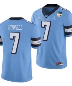 North Carolina Tar Heels #7 Sam Howell Jersey Blue College Football Orange Bowl 2021