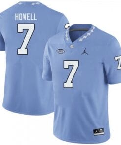 North Carolina Tar Heels #7 Sam Howell Jersey College Football Blue
