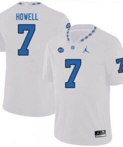 North Carolina Tar Heels #7 Sam Howell Jersey College Football White