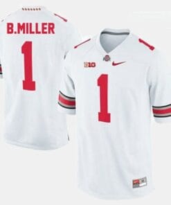 Ohio State Buckeyes #1 Braxton Miller College Football White Jersey