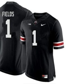 Ohio State Buckeyes #1 Justin Fields College NCAA Football Jersey Black