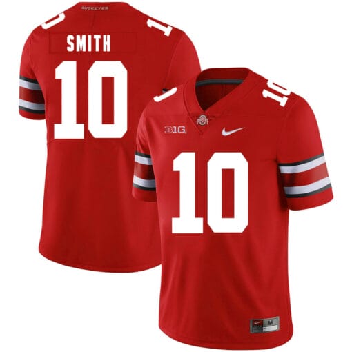 Ohio State Buckeyes #10 Troy Smith Jersey Football Red
