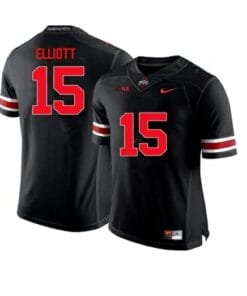 Ohio State Buckeyes #15 Ezekiel Elliott NCAA College Football Black Jersey