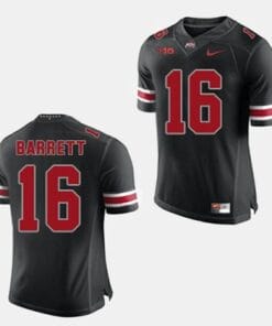 Ohio State Buckeyes #16 J.T. Barrett College Football Black Jersey