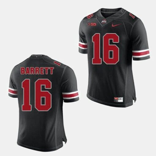 Ohio State Buckeyes #16 J.T. Barrett College Football Black Jersey