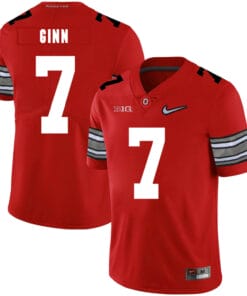 Ohio State Buckeyes #7 Ted Ginn Jr Jersey College Football Diamond Red