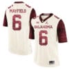 Oklahoma Sooners #6 Baker Mayfield Jersey Firewood Pattern White NCAA College Football