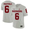 Oklahoma Sooners #6 Baker Mayfield White NCAA College Football Jersey