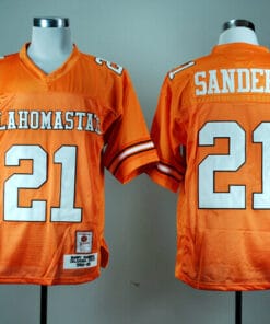 Oklahoma State Cowboys #21 Barry Sanders Jersey Football Orange