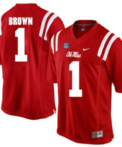 Ole Miss Rebels #1 AJ Brown Jersey NCAA Football