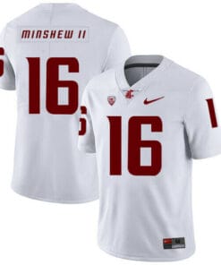 Washington State Cougars #16 Gardner Minshew II Jersey Football White