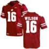 Wisconsin Badgers #16 Russell Wilson Jersey College Football Red