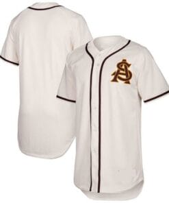 Arizona State Sun Devils Custom Name Number Baseball Jersey White