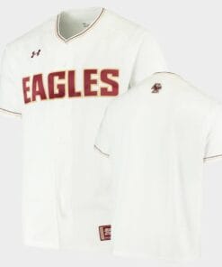 Boston College Eagles Custom Name Number White Baseball Jersey