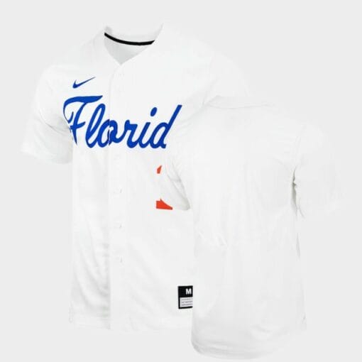 Florida Gators Custom Name Number White College Baseball Jersey