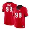 Georgia Bulldogs #99 Jordan Davis Jersey Alumni College Football Jersey Red