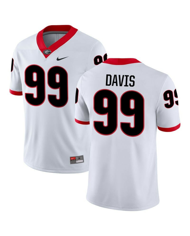 Georgia Bulldogs #99 Jordan Davis Jersey Alumni College Football Jersey