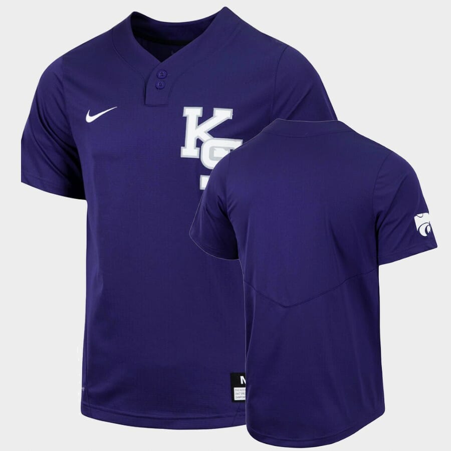 Kansas State Wildcats Custom Name Number White College Baseball Jersey