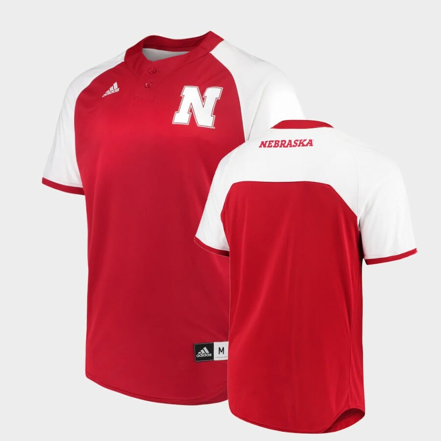 Nebraska Huskers Custom Name Number Scarlet College Baseball Jersey