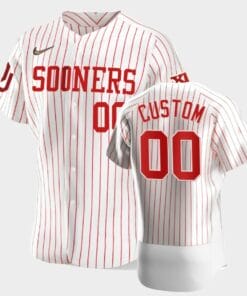 Oklahoma Sooners Custom Name and Number White Vapor Prime College Baseball Jersey