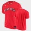 Texas Tech Red Raiders Custom Name Number Red College Baseball Jersey