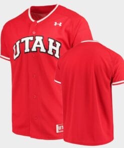 Utah Utes Custom Name Number Red College Baseball Ncaa Replica Jersey