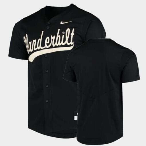 Vanderbilt Commodores Custom Name Number Black NCAA Baseball Jersey