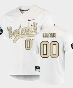 Vanderbilt Commodores Custom White World Series Baseball Jersey