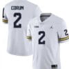 Michigan Wolverines #2 Blake Corum Jersey College Football White