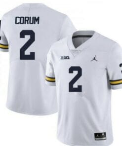 Michigan Wolverines #2 Blake Corum Jersey College Football White