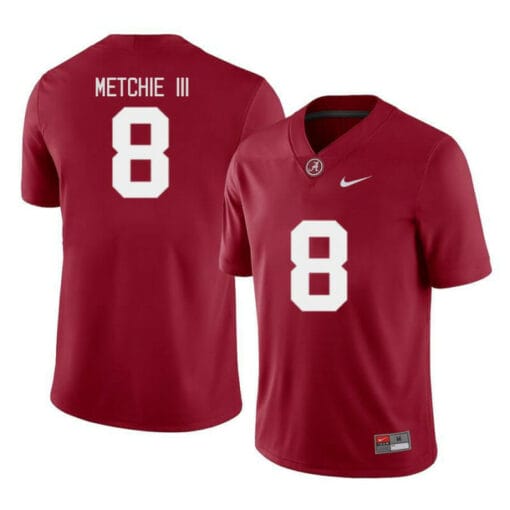 Alabama Crimson Tide #8 Metchie III College Football Jersey Red