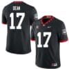 Georgia Bulldogs #17 Nakobe Dean Jersey Game College Football Jersey Black