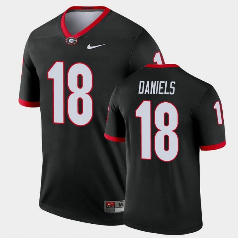 Georgia Bulldogs #18 JT Daniels Black Legend Alternate Jersey