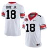Georgia Bulldogs #18 Xavian Sorey Jr. Jersey Game NCAA College Football Jersey White