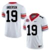 Georgia Bulldogs #19 Adam Anderson Jersey Game College Football Jersey White