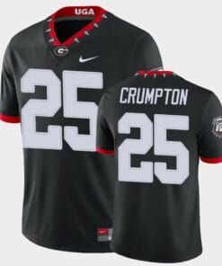 Georgia Bulldogs #25 Ahkil Crumpton Jersey Black College Football Alternate Game Jersey