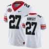 Georgia Bulldogs #27 Austin Kirksey Jersey White College Football 40th Anniversary Alternate Jersey