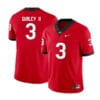 Georgia Bulldogs #3 Todd Gurley Jersey II College Football Jersey Limited Red